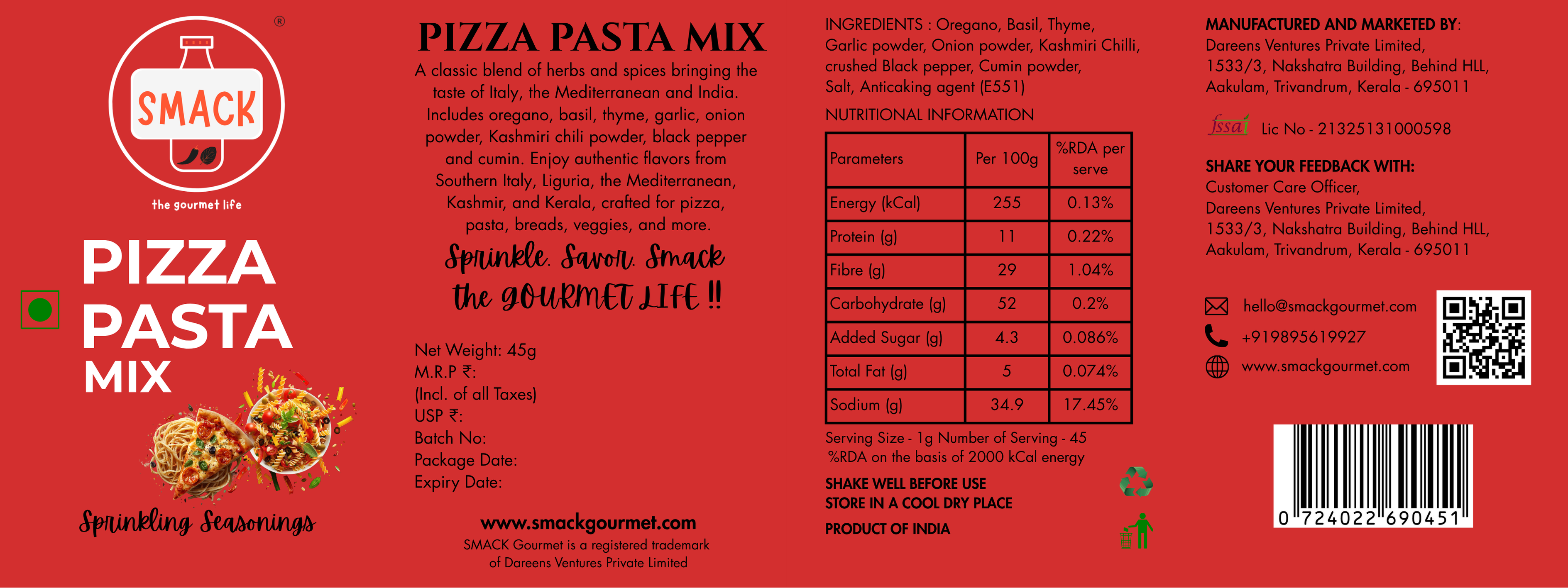 Pizza/Pasta Seasoning